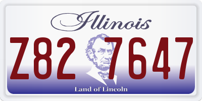 IL license plate Z827647