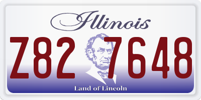 IL license plate Z827648