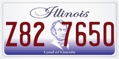 IL license plate Z827650