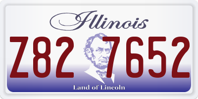 IL license plate Z827652