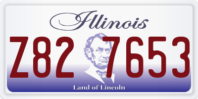 IL license plate Z827653