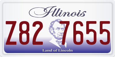IL license plate Z827655