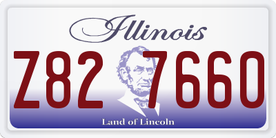 IL license plate Z827660