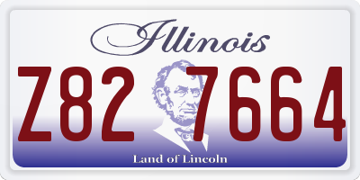 IL license plate Z827664