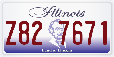 IL license plate Z827671