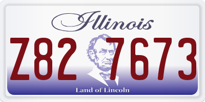 IL license plate Z827673