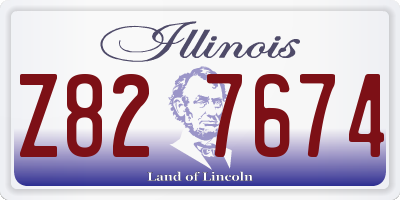 IL license plate Z827674