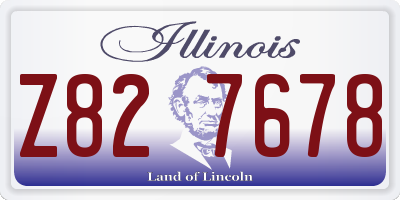 IL license plate Z827678