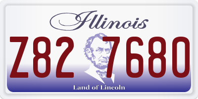 IL license plate Z827680