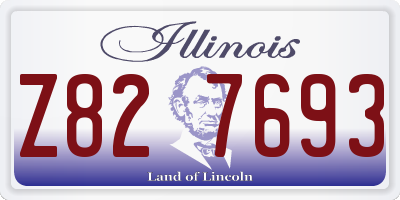IL license plate Z827693