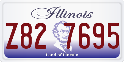 IL license plate Z827695
