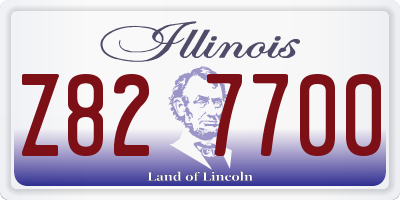 IL license plate Z827700
