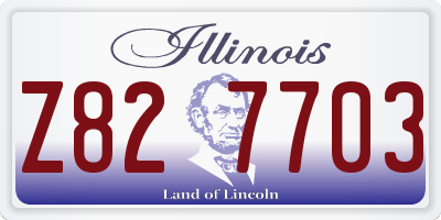 IL license plate Z827703