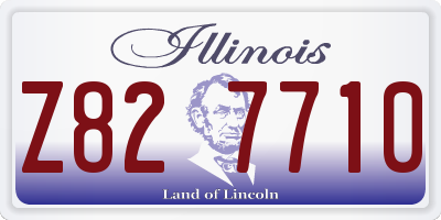 IL license plate Z827710