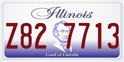 IL license plate Z827713