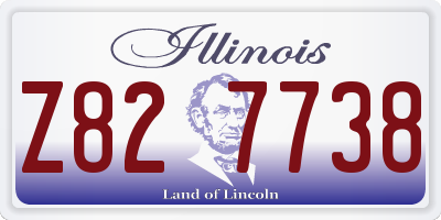 IL license plate Z827738