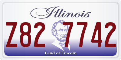 IL license plate Z827742