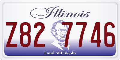 IL license plate Z827746