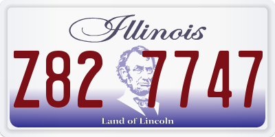 IL license plate Z827747