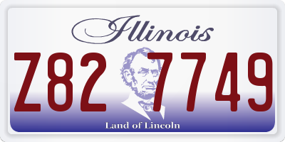 IL license plate Z827749