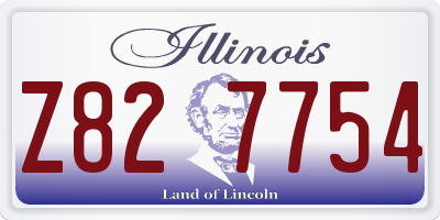 IL license plate Z827754