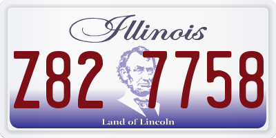 IL license plate Z827758