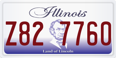 IL license plate Z827760