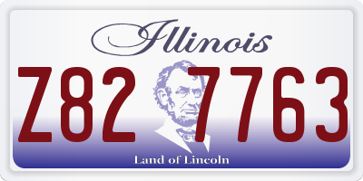 IL license plate Z827763