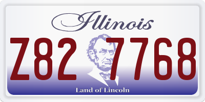 IL license plate Z827768