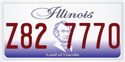 IL license plate Z827770