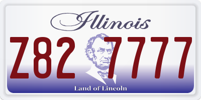 IL license plate Z827777