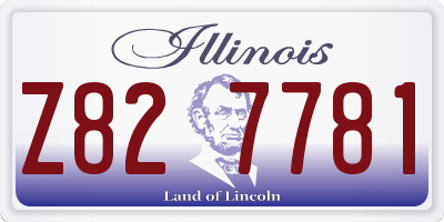 IL license plate Z827781