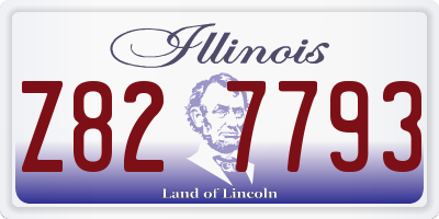 IL license plate Z827793