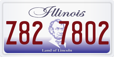 IL license plate Z827802