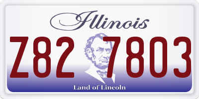 IL license plate Z827803