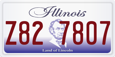 IL license plate Z827807