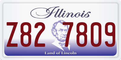 IL license plate Z827809