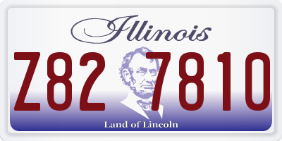 IL license plate Z827810