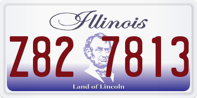 IL license plate Z827813