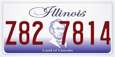 IL license plate Z827814