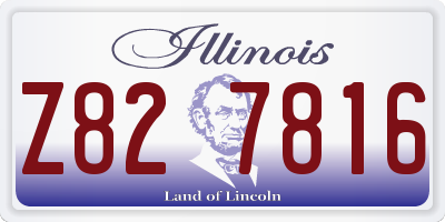 IL license plate Z827816