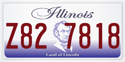 IL license plate Z827818