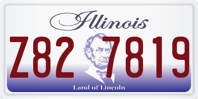 IL license plate Z827819