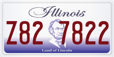 IL license plate Z827822