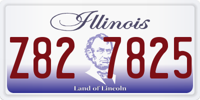 IL license plate Z827825