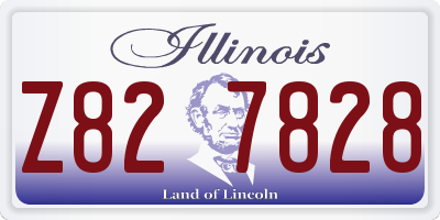 IL license plate Z827828