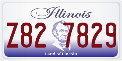 IL license plate Z827829