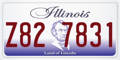 IL license plate Z827831