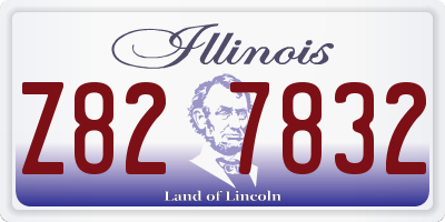 IL license plate Z827832
