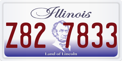 IL license plate Z827833